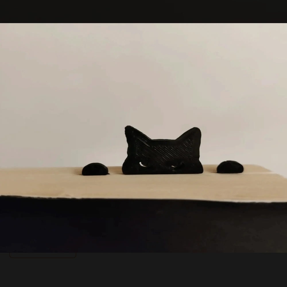 3D Printed Cat Bookmark